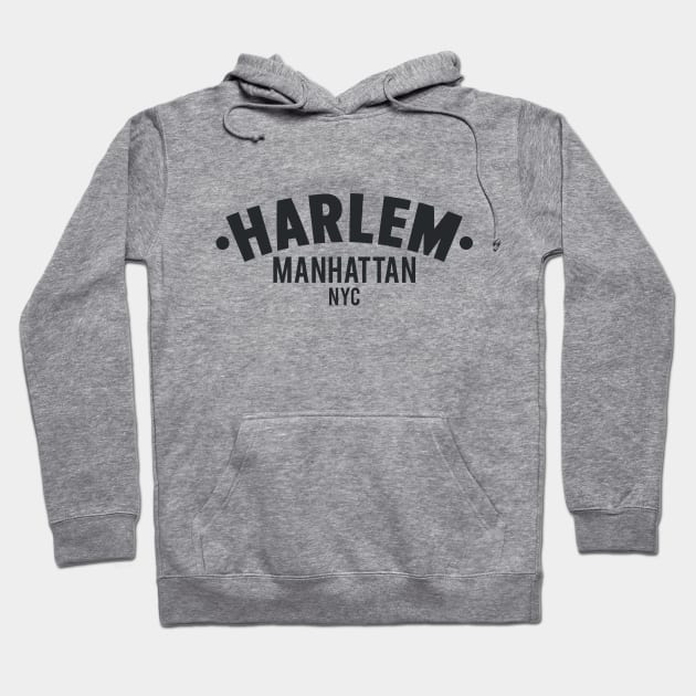 Harlem Logo - Manhattan, New York Hoodie by Boogosh